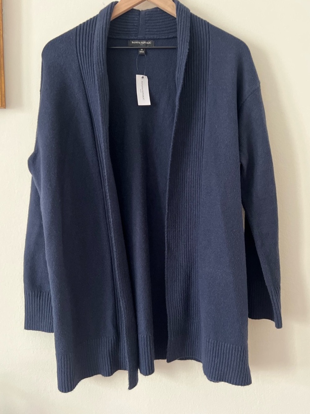 Banana Republic Open Cardigan Open Front Blue Medium, NWT
